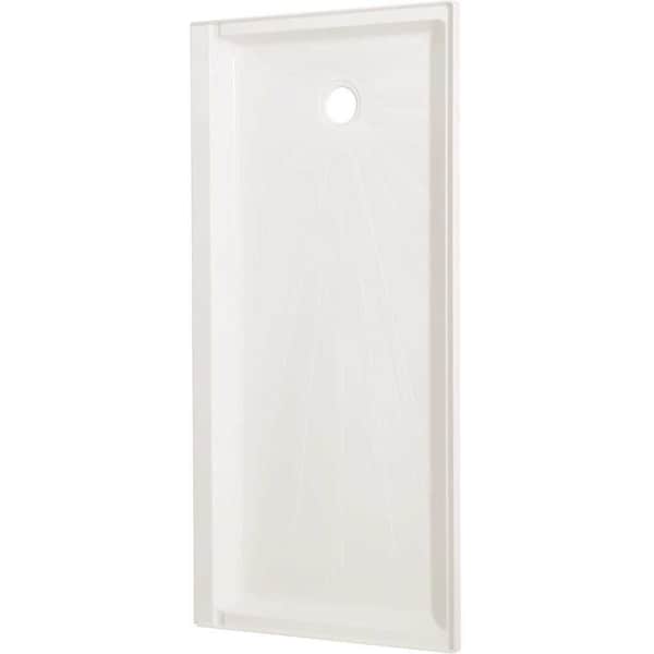 Mustee Caregiver ShowerTub 30 in. x 60 in. Single Threshold Shower Base in White 3060L Zoro